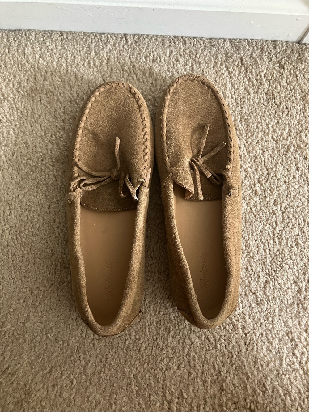 Madewell The Meadow Whipstitched Driver in Classic Desert size 9